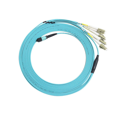 1-30-metrowy kabel światłowodowy MTP / MPO do LC Kabel światłowodowy 3,0 mm z wentylatorem