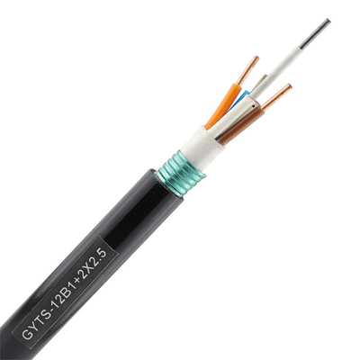 Opancerzony hybrydowy kabel światłowodowy z taśmą stalową / kabel światłowodowy rurociągowy 2 km / rolka