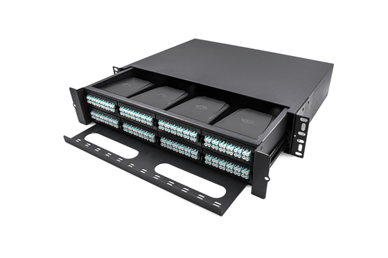 19-calowy 2U 96 Fiber MPO MTP ODF Światłowodowy panel krosowy Typ szuflady z szufladami