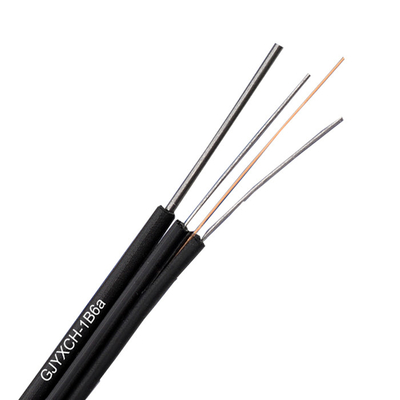 1-rdzeniowy kabel światłowodowy FTTH Drop GJYXCH z kurtką LSZH z drutu stalowego Messenger